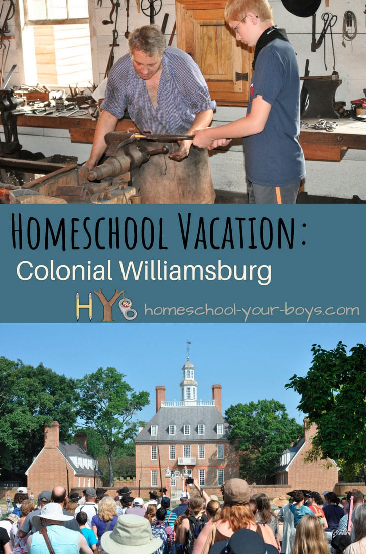 Homeschool Vacation Colonial Williamsburg