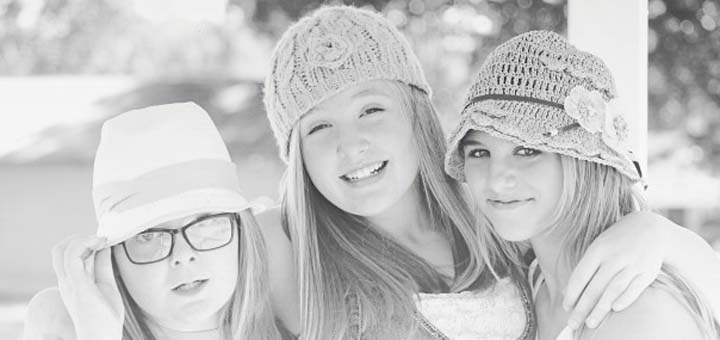 teens smiling for camera