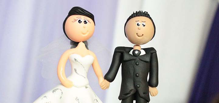 husband and wife cake topper