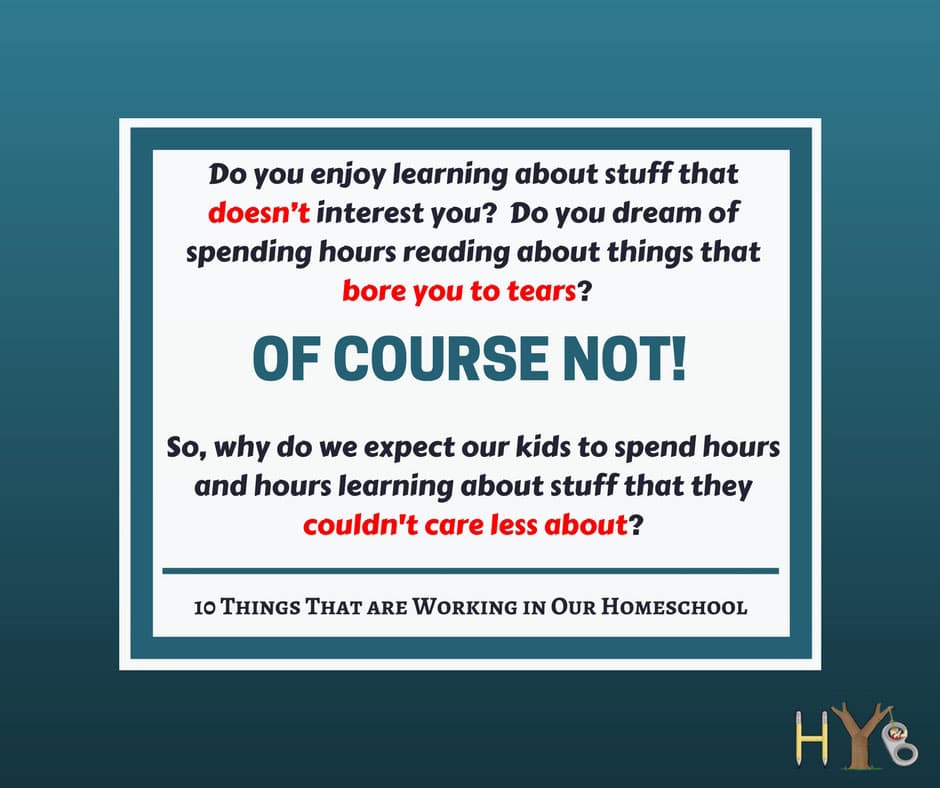 10 Things That Are Working in Our Homeschool