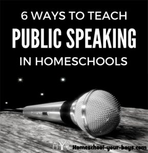 6 Ways to Teach Public Speaking in Homeschools -- You want to teach public speaking? In homeschools? Guess what?!? It's fairly easy... with a little bit of out-of-the-box thinking. Here's how!