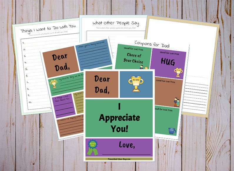 Free Father's Day Appreciation Book Printable