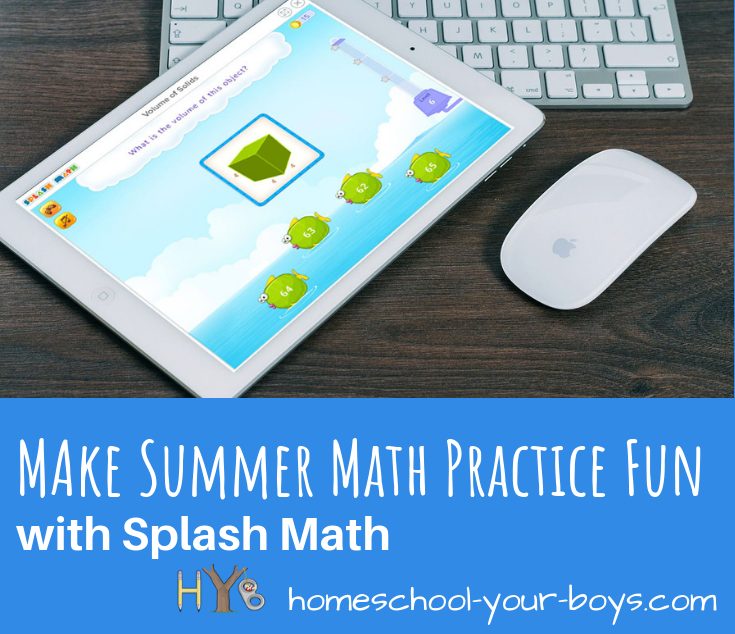 Looking for fun ways to fit math practice into your day? Splash Math is a great option whether it's summer or during the school year. Try their FREE Trial!